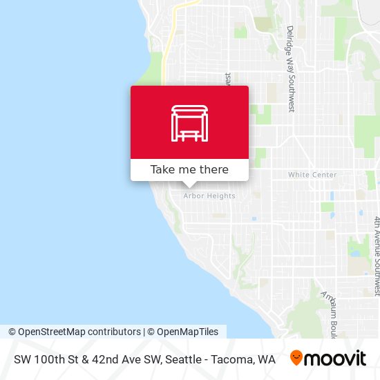 Mapa de SW 100th St & 42nd Ave SW