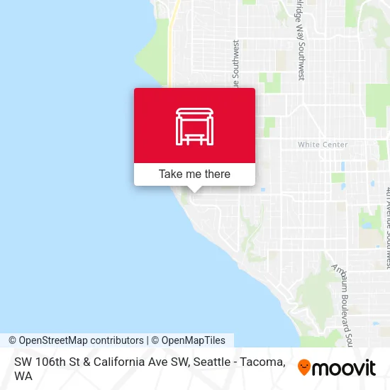 SW 106th St & California Ave SW map