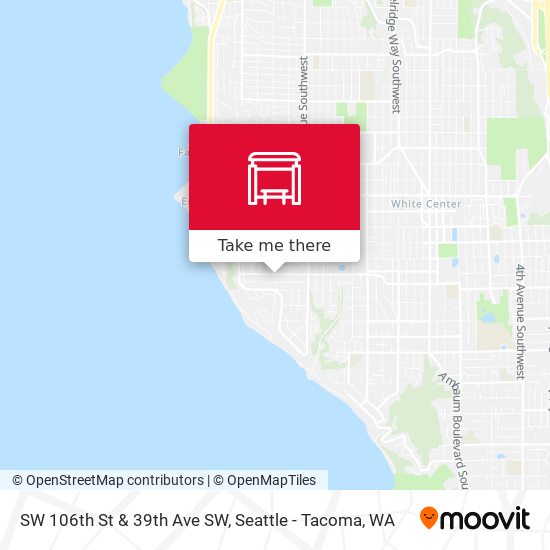 SW 106th St & 39th Ave SW map