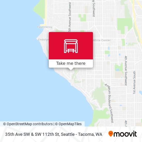 35th Ave SW & SW 112th St map