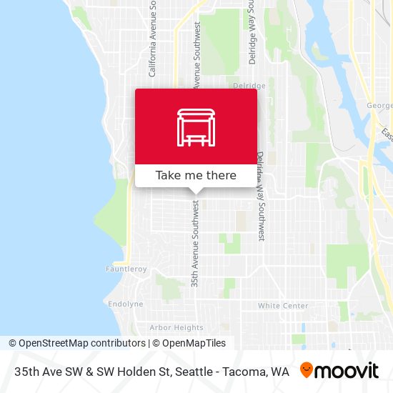 Mapa de 35th Ave SW & SW Holden St