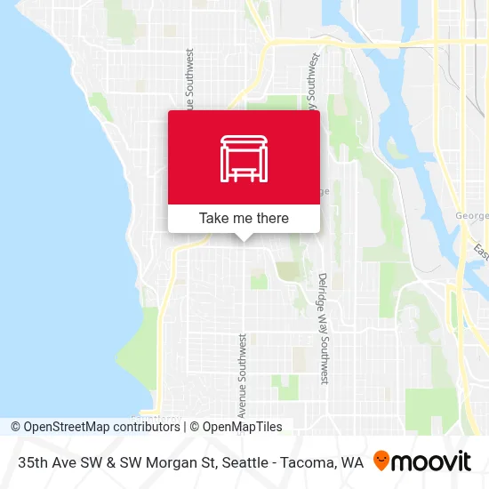 35th Ave SW & SW Morgan St map