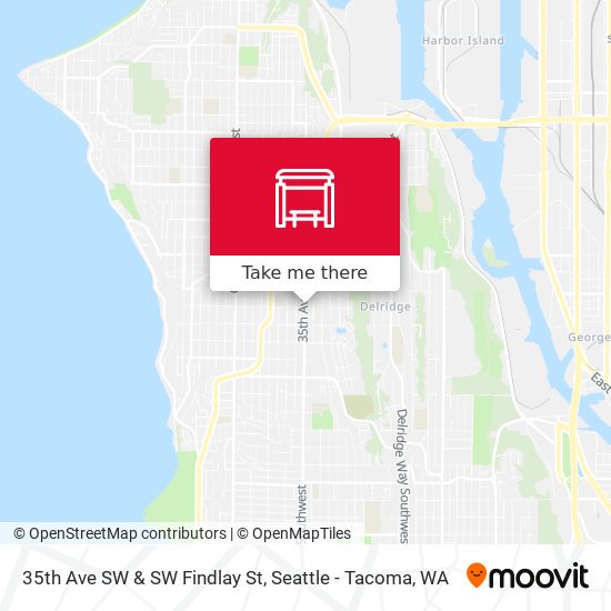 Mapa de 35th Ave SW & SW Findlay St