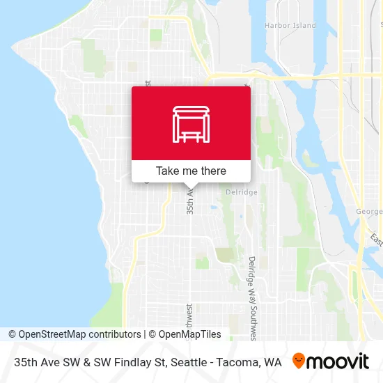 35th Ave SW & SW Findlay St map