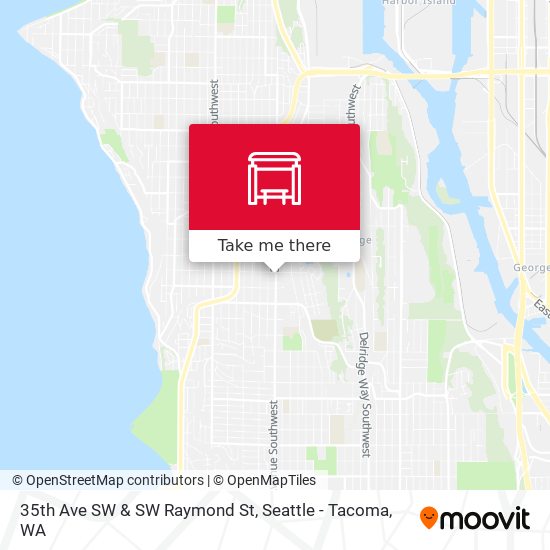 35th Ave SW & SW Raymond St map