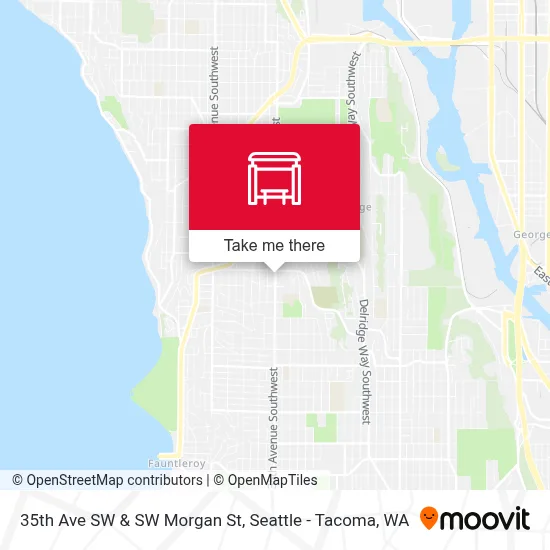 35th Ave SW & SW Morgan St map