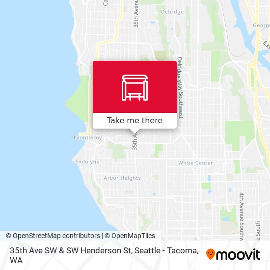 35th Ave SW & SW Henderson St map