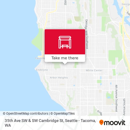 35th Ave SW & SW Cambridge St map