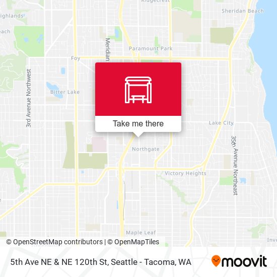 5th Ave NE & NE 120th St map