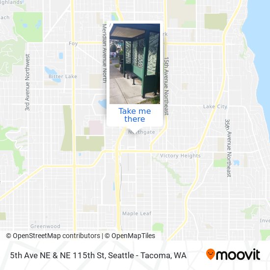 5th Ave NE & NE 115th St map