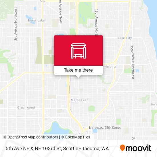 5th Ave NE & NE 103rd St map