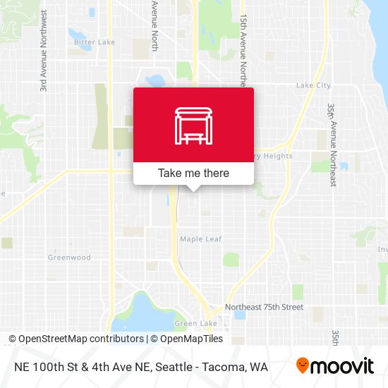 NE 100th St & 4th Ave NE map