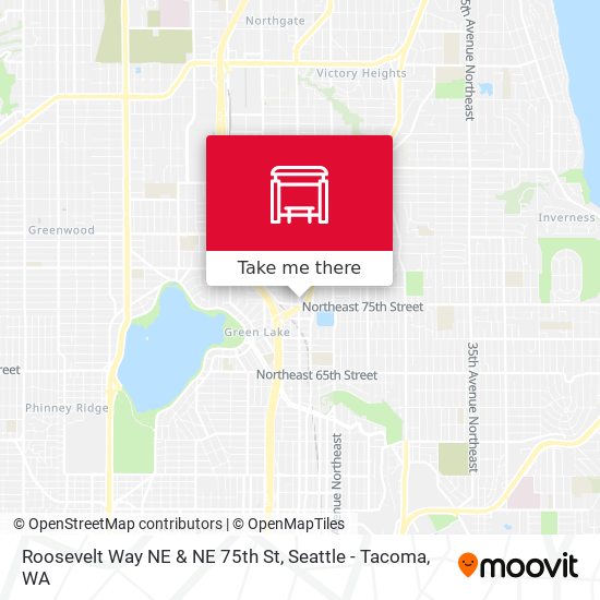 Roosevelt Way NE & NE 75th St map