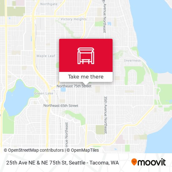 25th Ave NE & NE 75th St map