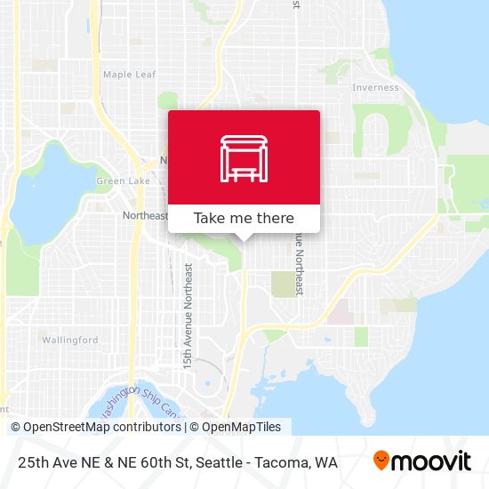 25th Ave NE & NE 60th St map