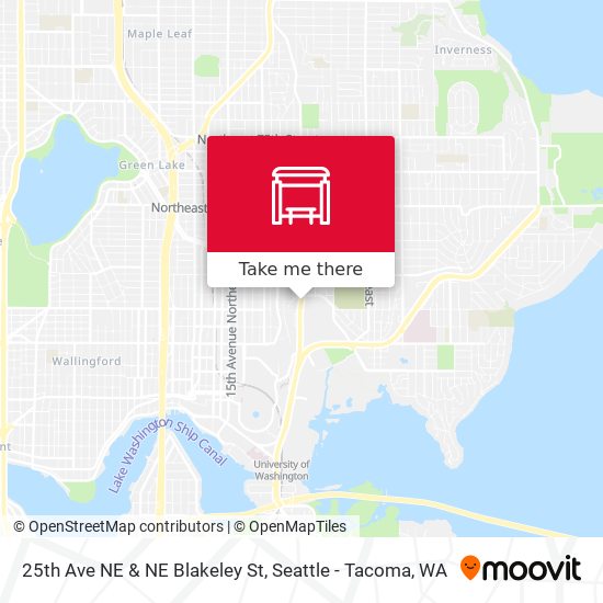 25th Ave NE & NE Blakeley St map