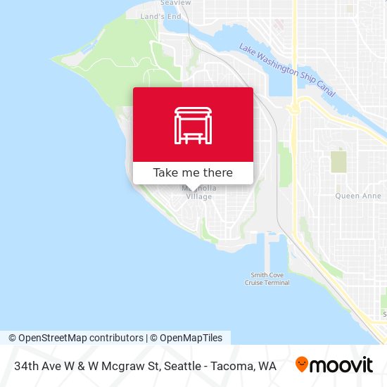 34th Ave W & W Mcgraw St map
