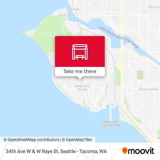 34th Ave W & W Raye St map