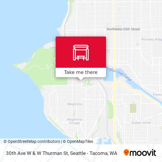 Mapa de 30th Ave W & W Thurman St