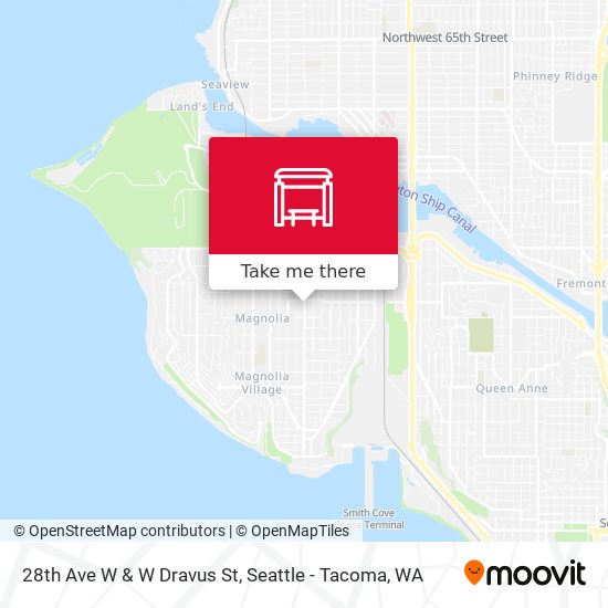 28th Ave W & W Dravus St map