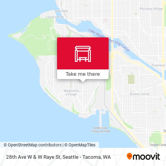 28th Ave W & W Raye St map