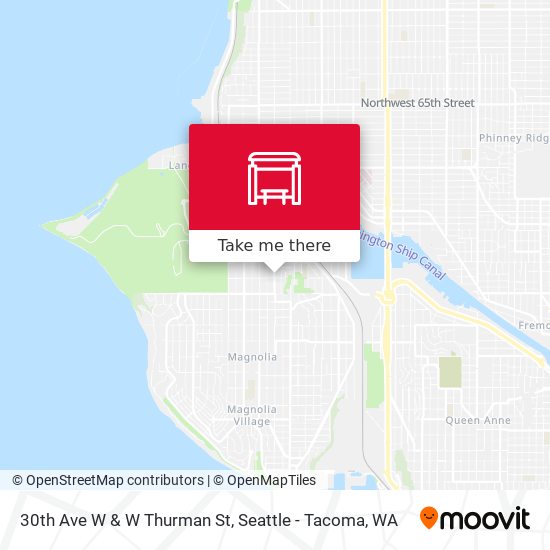 Mapa de 30th Ave W & W Thurman St