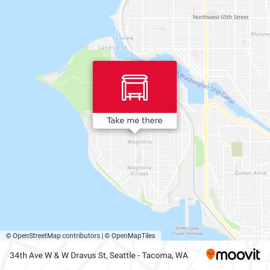 34th Ave W & W Dravus St map