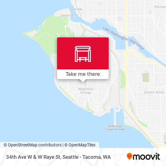 34th Ave W & W Raye St map