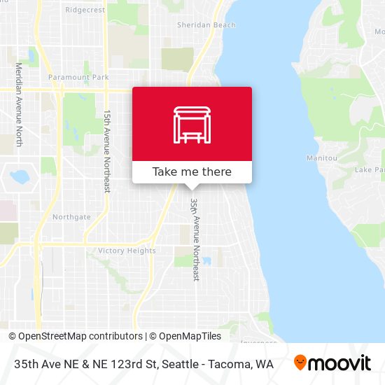 35th Ave NE & NE 123rd St map