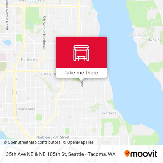 Mapa de 35th Ave NE & NE 105th St