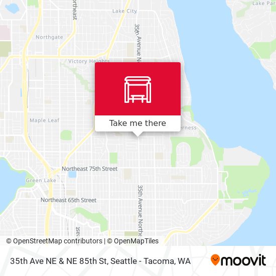 35th Ave NE & NE 85th St map