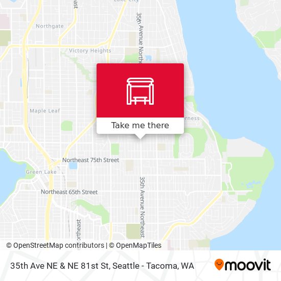 35th Ave NE & NE 81st St map