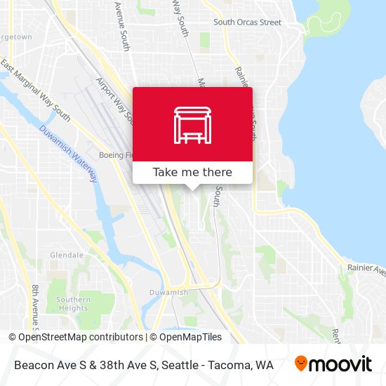 Beacon Ave S & 38th Ave S map