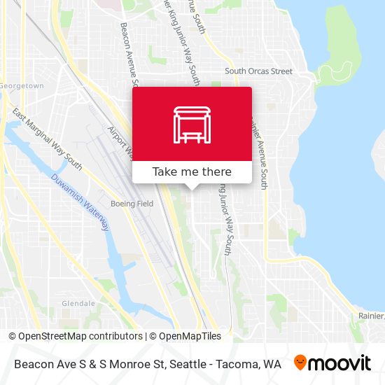 Beacon Ave S & S Monroe St map