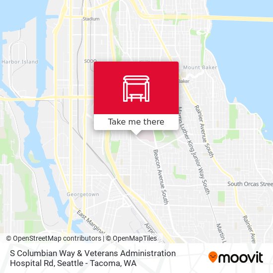 S Columbian Way & Veterans Administration Hospital Rd map