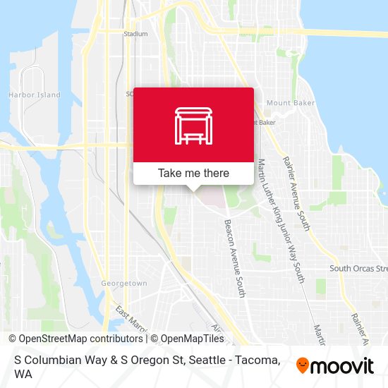 Mapa de S Columbian Way & S Oregon St