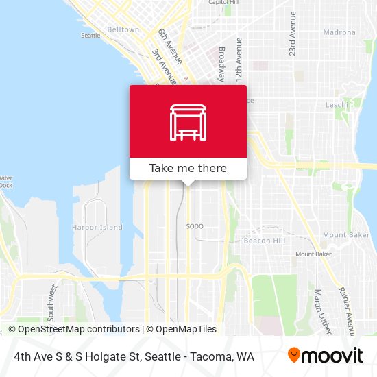 4th Ave S & S Holgate St map