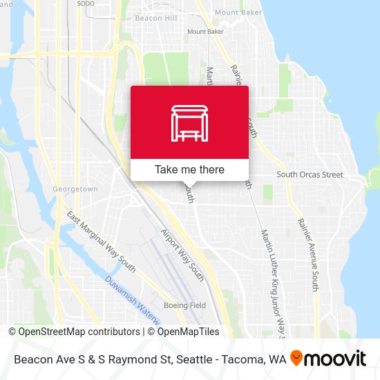 Beacon Ave S & S Raymond St map