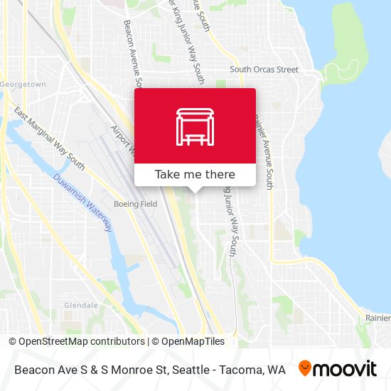 Beacon Ave S & S Monroe St map