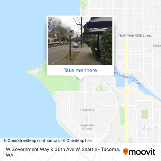 W Government Way & 36th Ave W map