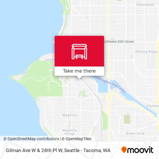 Gilman Ave W & 28th Pl W map