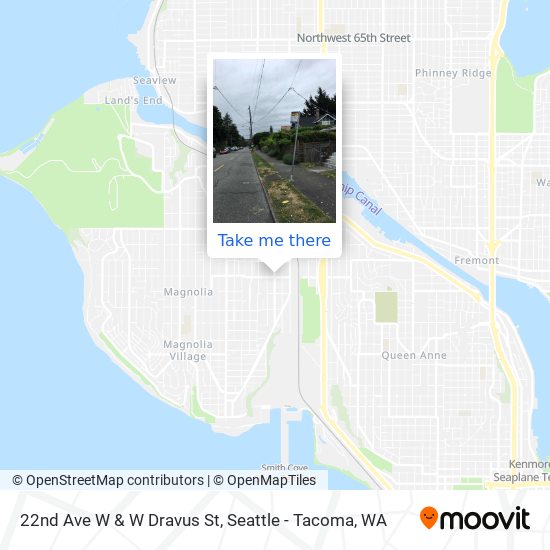 22nd Ave W & W Dravus St map