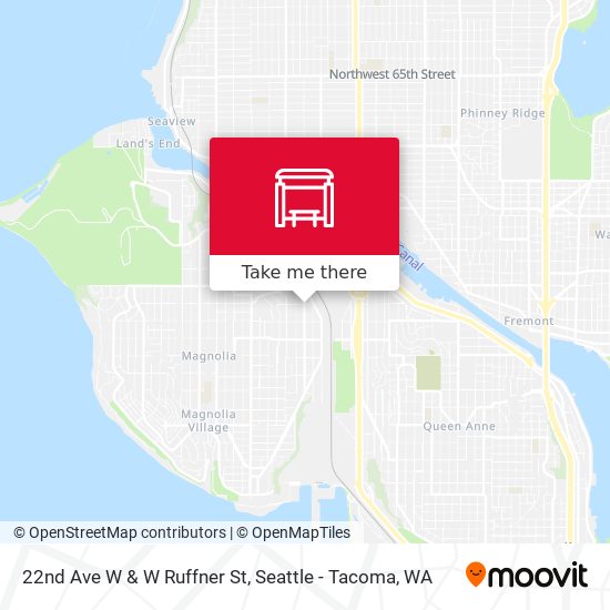 22nd Ave W & W Ruffner St map