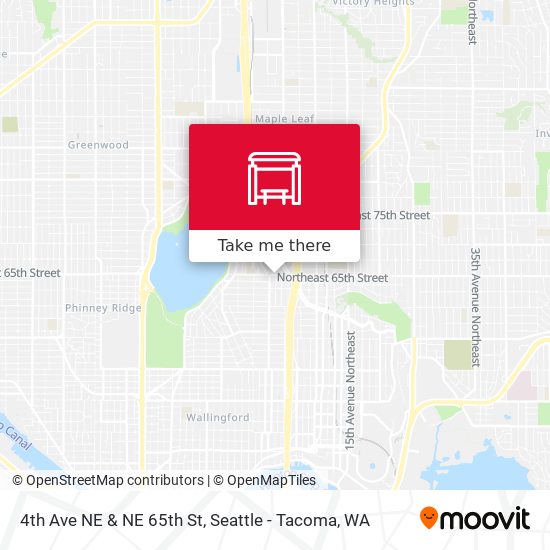 4th Ave NE & NE 65th St map