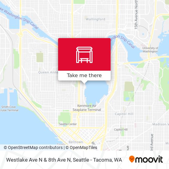 Mapa de Westlake Ave N & 8th Ave N