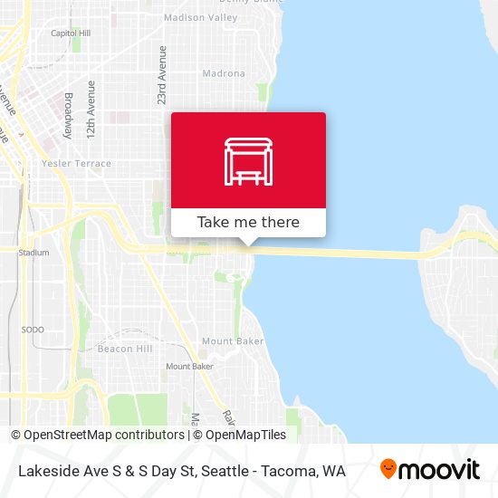 Lakeside Ave S & S Day St map