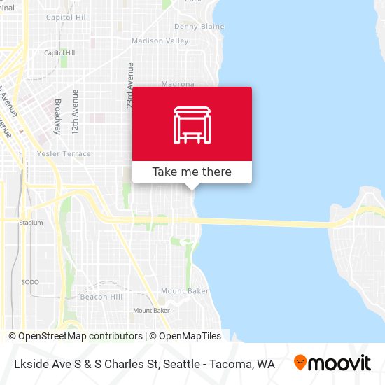 Mapa de Lkside Ave S & S Charles St