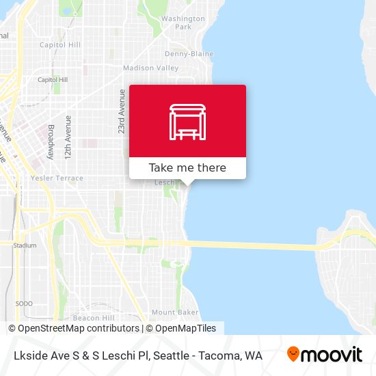 Lkside Ave S & S Leschi Pl map