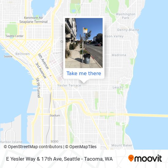 E Yesler Way & 17th Ave map