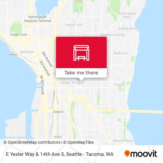 E Yesler Way & 14th Ave S map